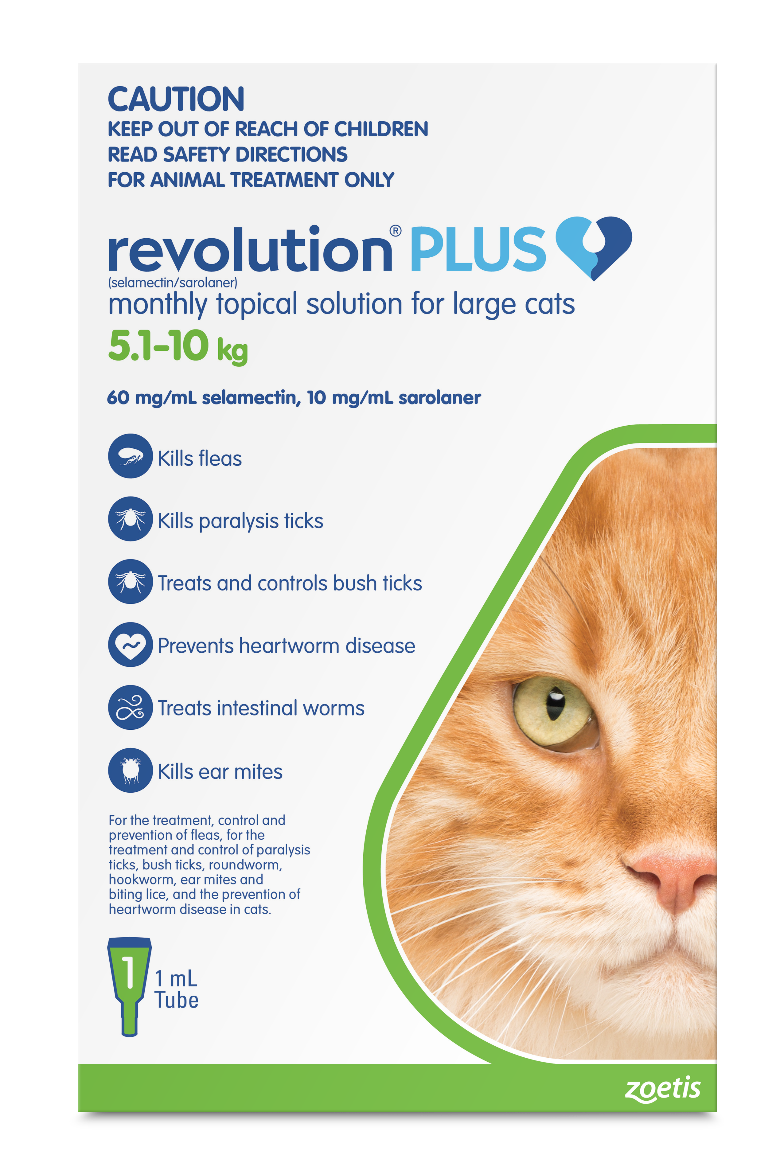 Revolution Plus for Cats 1pk - 5.1-10kg