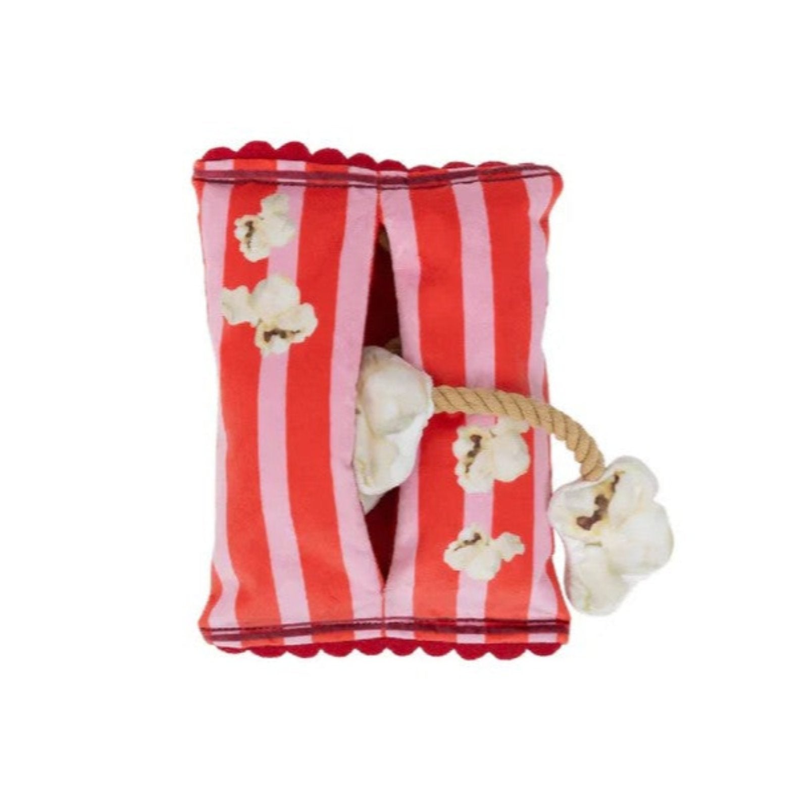 Popcorn Plush Dog Toy