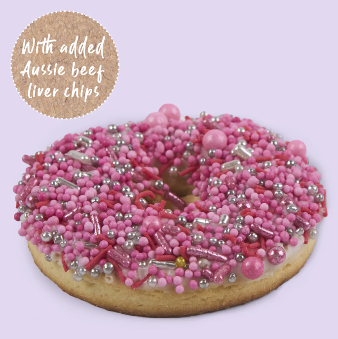 Barney's Barkery Dog Donut Biscuit - Pink