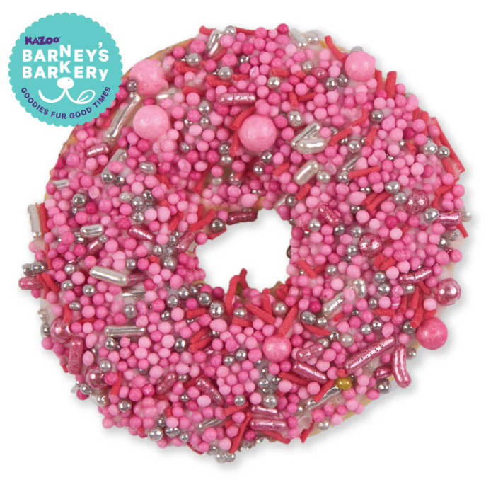 Barney's Barkery Dog Donut Biscuit - Pink