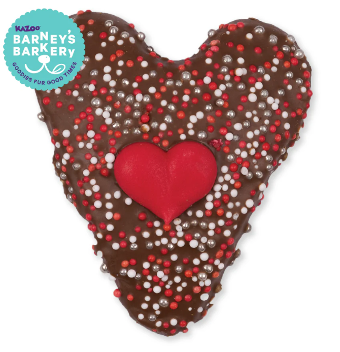 Barney's Barkery Carob Heart Cookie Dog Treat