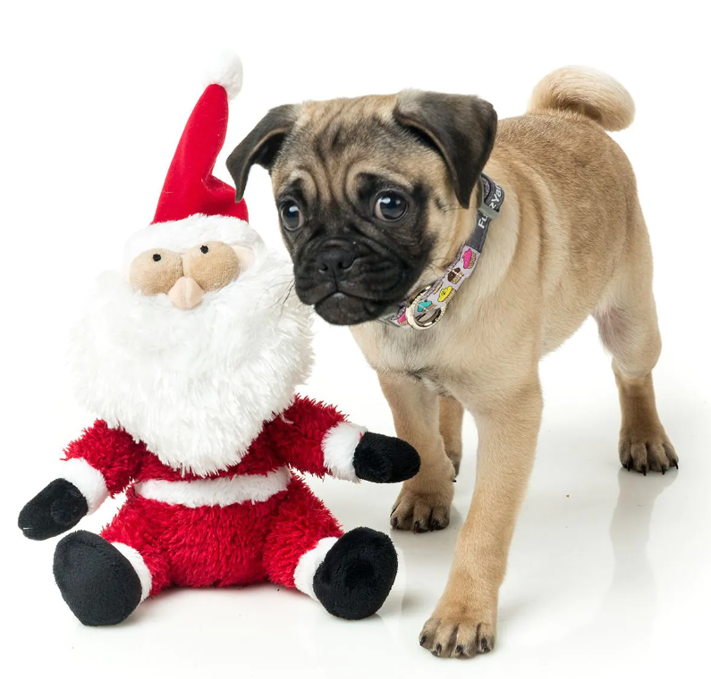 Fat Santa Christmas Dog Toy - Small