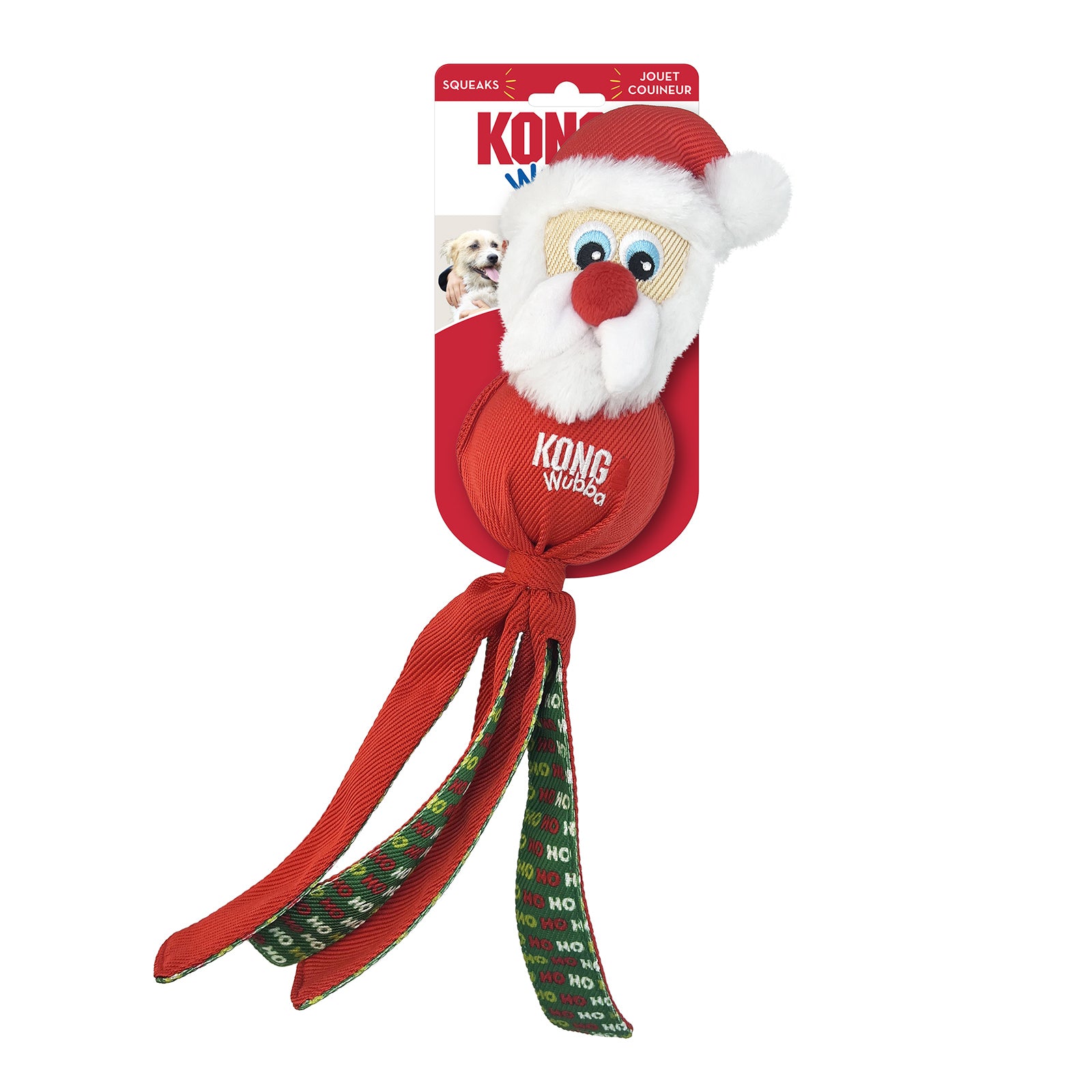 Festive Wubba Squeaky Christmas Toy