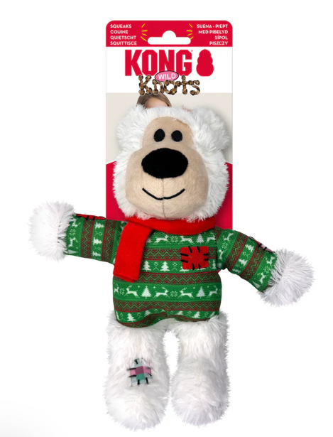 Wild Knots Christmas Bear Toy - Small