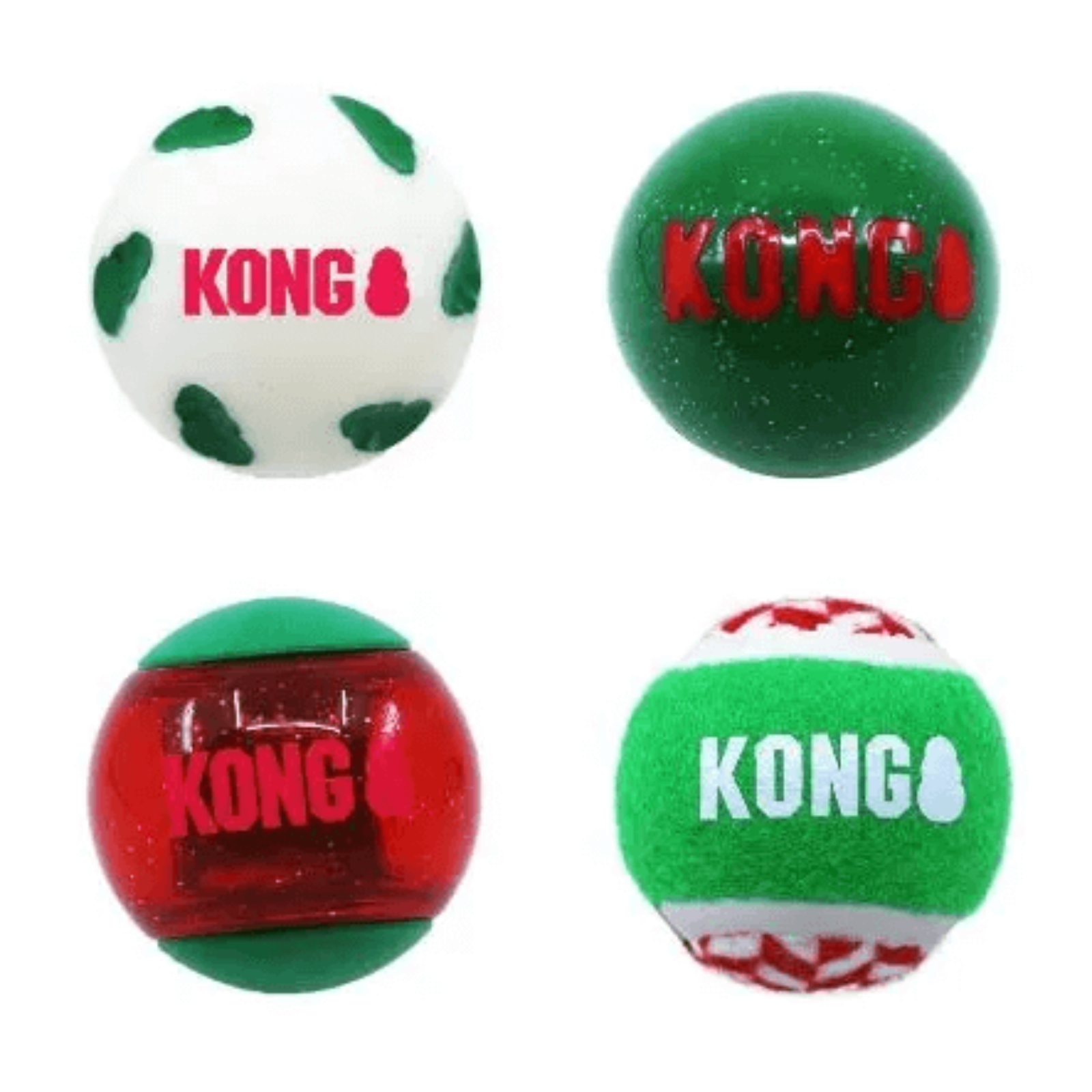 4pk Christmas Ball Toy Set