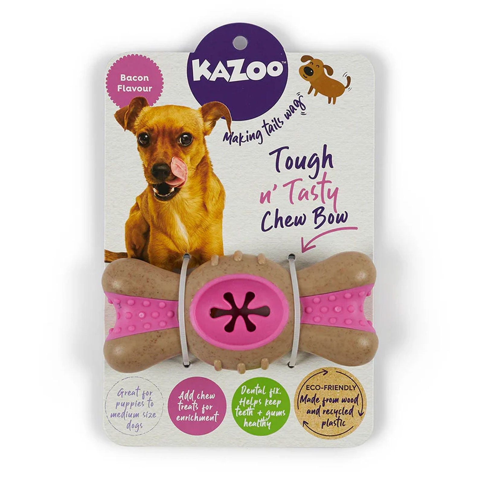 Kazoo Tough & Tasty Chew Bow