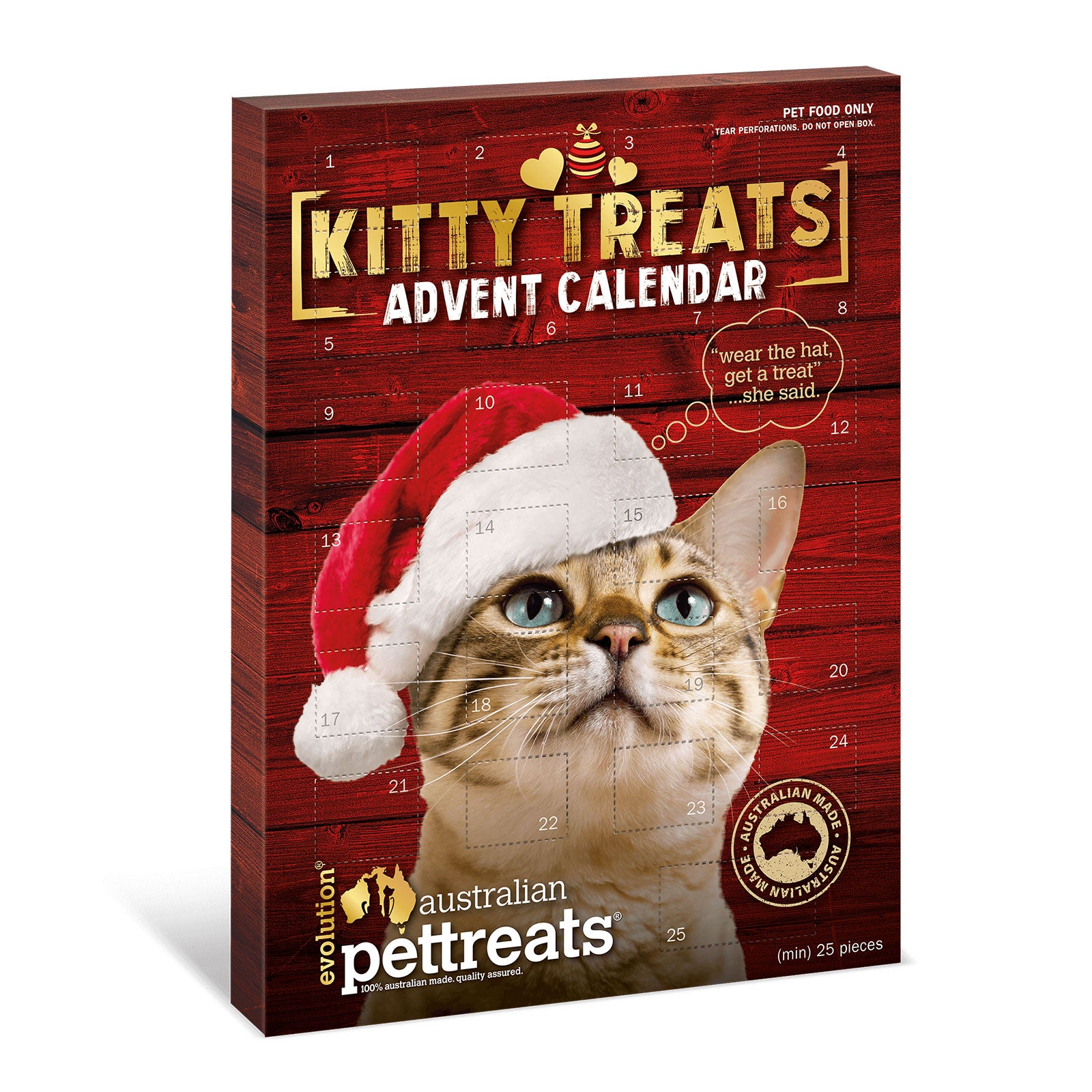 Australian Pet Treats Xmas Cat Treats Advent Calendar