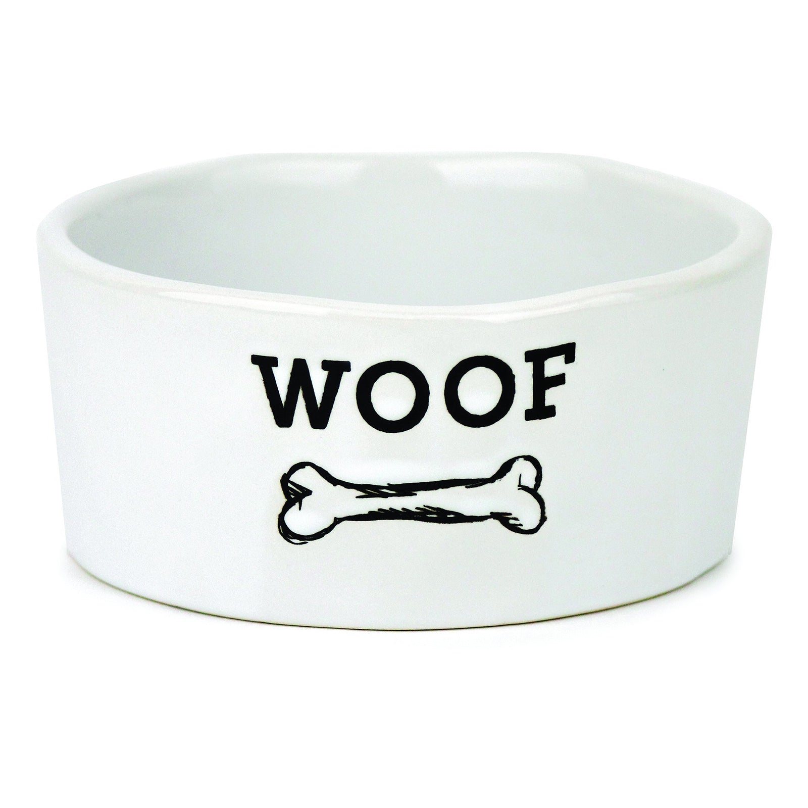 Barkley & Bella Ceramic Dog Bowl WOOF